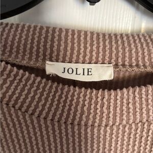 Jolie Taupe Ribbed Sweater
